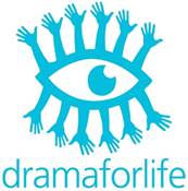 Graphic logo: Drama for Life
